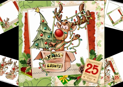 8x8 what a Christmas mess mini kit