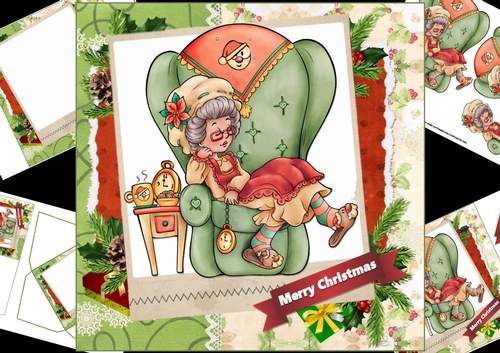 8x8 waiting for Santa mini kit