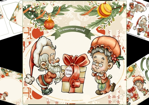 8x8 Merry Christmas my dear mini kit