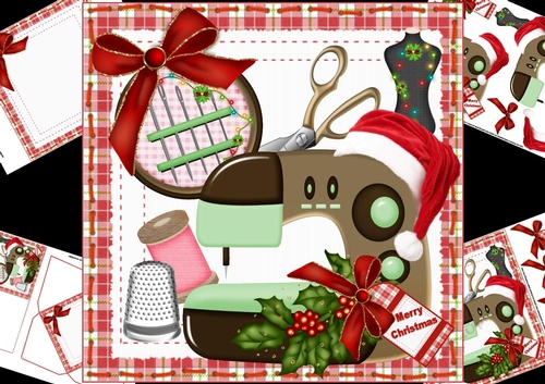 8x8 sewing for Christmas mini kit