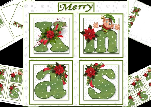 8x8 merry XMAS mini kit