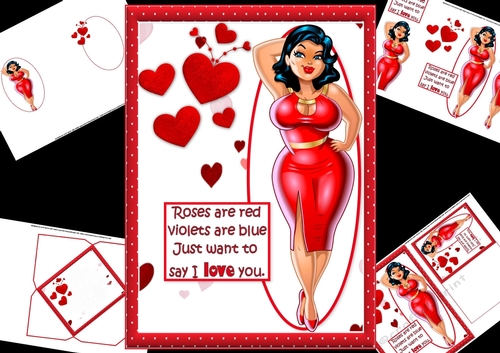 Foxy lady loves her Valentine mini kit