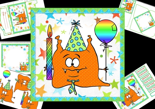 7x7 monster birthday mini kit