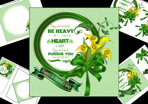 7x7 St Patricks day wishes mini kit
