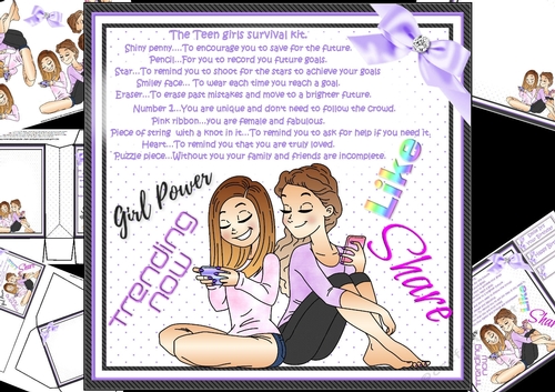 8x8 teen girls survival kit
