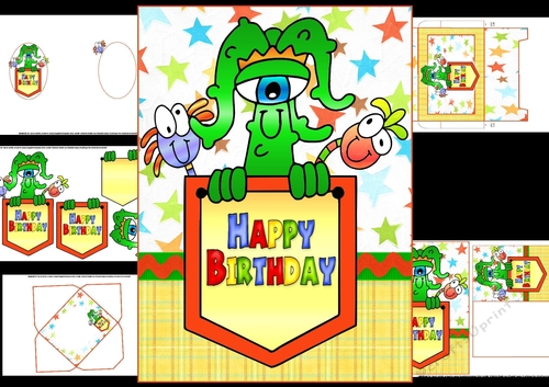 pocket monster birthday wishes 2 mini kit