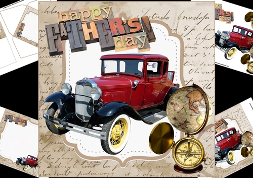 8x8 Happy fathers day mini kit