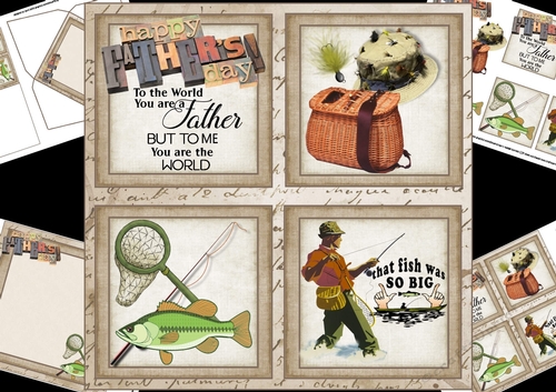 8x8 a special father fishing mini kit
