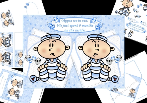 Yippee were out twin boys mini kit