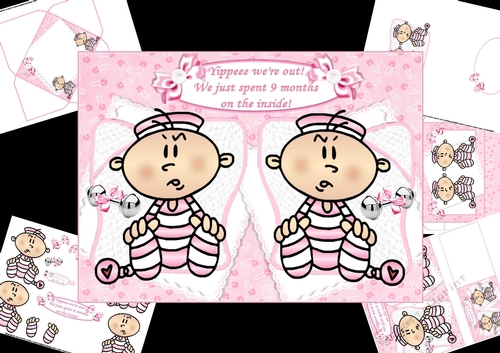 Yippee were out twin girls mini kit