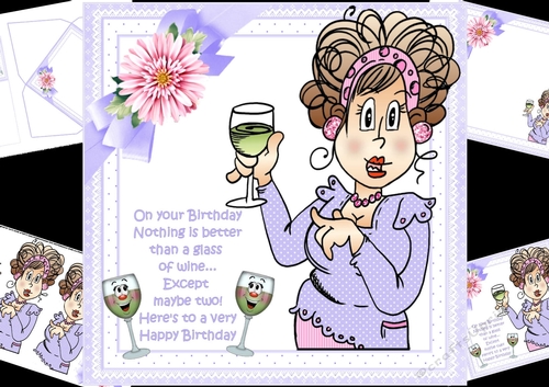 8x8 birthday wine mini kit