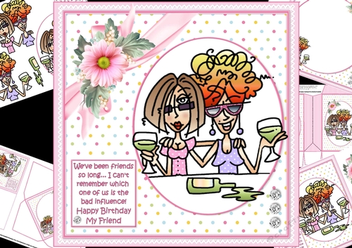 8x8 JJ and Rita friends for so long mini kit