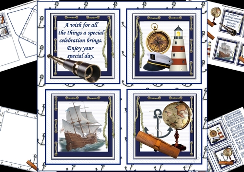 8x8 Nautical special day mini kit