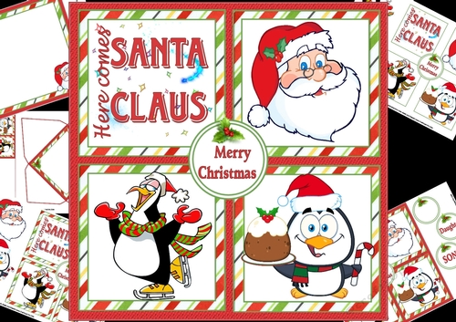 8x8 Here comes Santa Claus mini kit