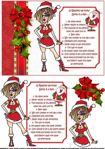 J.J 10 reasons we know Santa is a man quick card