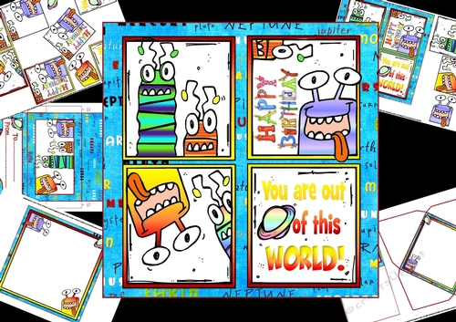 7x7 out of this world birthday mini kit