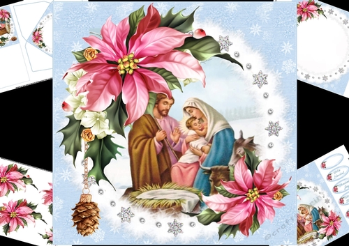 8x8 Christmas nativity 2 mini kit