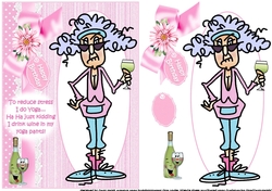 Stella wine and yoga quick card