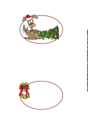 Doggy Christmas calamity insert
