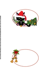 Pussy cat calamity Christmas insert