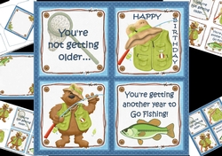 8x8 Another year to go fishing mini kit