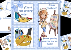 8x8 Another year to paint ladies mini kit