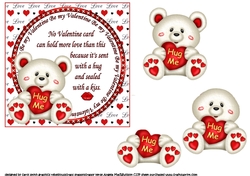 A hug and a kiss for Valentines day