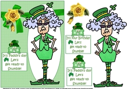 Stella gets ready to stumble on St Patricks day
