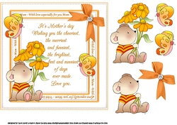 7x7 Daisy bear sends love for mum