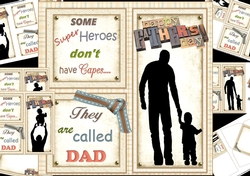 8x8 Super hero Dad mini kit