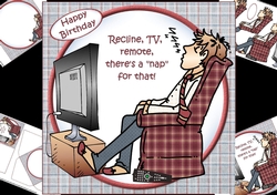 8x8 recline, TV, remote birthday/fathers day mini kit