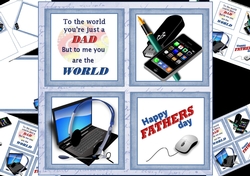 8x8 The world to me Dad computer mini kit