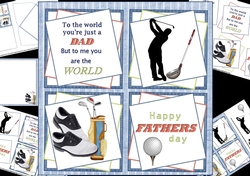 8x8 The world to me Dad golf mini kit
