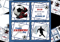 8x8 The world to me Dad soccer mini kit