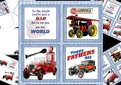 8x8 The world to me Dad vintage autos mini kit