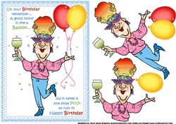 Edna and her birthday balloons 