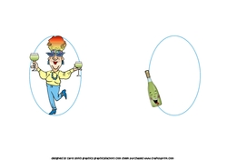 Edna has a glass in each hand insert