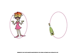 Rita has a glass in each hand insert