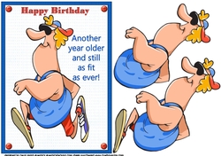 Birthday Guy fit as ever runner