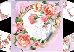 8x8 Summer roses mini kit