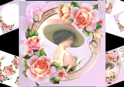 8x8 Summer roses 2 mini kit