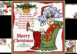 8x8 Stella let it flow Christmas mini kit