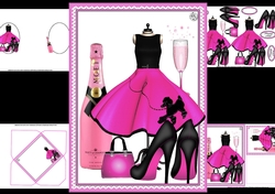 In the pink birthday wishes 18th/21st mini kit