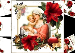 8x8 The Christmas candle with nativity scene mini kit