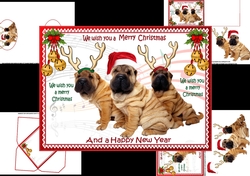 We wish you a merry Christmas from the dogs mini kit 1