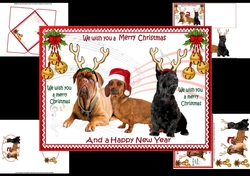 We wish you a merry Christmas from the dogs mini kit 3