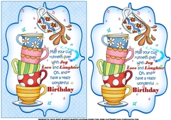 Your cup runneth over quick card