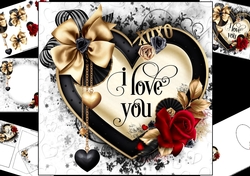 8x8 XO XO I love you mini kit