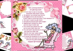 8x8 Stella has commandments for getting older mini kit