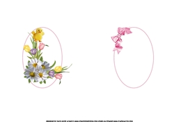 7x7 Easter flowers insert